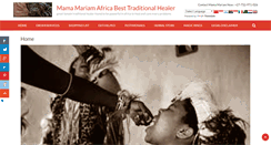 Desktop Screenshot of africantraditionalhealer.com