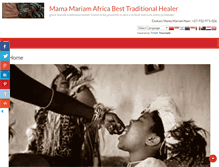 Tablet Screenshot of africantraditionalhealer.com